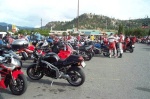 Riders safety meeting at Orchard Park Mall